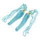 thumbnail image 1 of 1 par de abrazaderas para cortinas con borlas, hebillas y cordón. Azul, 1 of 5
