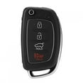 thumbnail image 2 of Flip Étui à Clé Télécommande 4 Boutons Compatible avec Hyundai Santa Fe (ix45) 2013-2014, 2 of 9