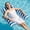 Blue - 1pk, variant on Inflatable Pool Floats Adult - Fabric Pool Floaties Chair Lake Beach Floating Lounger Chair Swimming Pool Noodles Water Hammock Float Mesh Party Floaty Toys Fun for Adults Heavy Duty Rose - 1pk