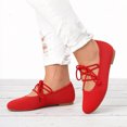 thumbnail image 3 of Rokment Knit Strappy Ballet Flat Dress Shoes for Women Spring Fall Casual Stretchy Square Toe Low Heels Slip on Mary Jane Loafers, 3 of 5