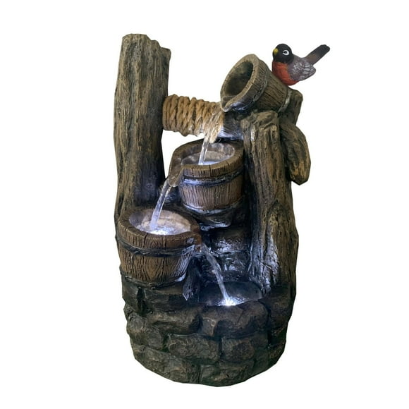 Angelo Décor Fontaine Rocky Well de 56 cm avec pompe