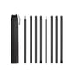 thumbnail image 4 of Pictos de carpa de 8x para lona lival ligera portátil fácil de instalar postes de lona de campamento Negro 575cmx25 cm, 4 of 8