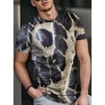 thumbnail image 3 of 2026 New Snakeskin Craft Men's 3D Printed Short Sleeve T-Shirt 3D Shirt High Quality Printed Large Size T-Shirt Top Light and Breathable Polyester Fabric Men's and Women's Printed Short Sleeves, 3 of 6
