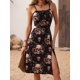 thumbnail image 3 of Vestido gótico oscuro con calaveras recortadas, sexy, estilo centro comercial, estilo gótico, estilo grunge, punk, informal, con abertura lateral, estilo vintage, sin espalda, estilo emo., 3 of 6