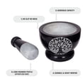 thumbnail image 4 of Mortar and Pestle, Made of Heavy Duty Polished Hard Stone, Natural Stone Grinder for Spices, Pastes, Herbs, Seasoning etc. (Tree of Life), 4 of 7