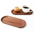 thumbnail image 4 of Large Serving Platters Wooden Charcuterie Boards for Party Food Dish Rectangle Acacia Wood Trays Home Decor Cheese Board Snack Appetizer Plates Rectangular Kitchen Dinner Platter Cookie Dessert Tray, 4 of 4