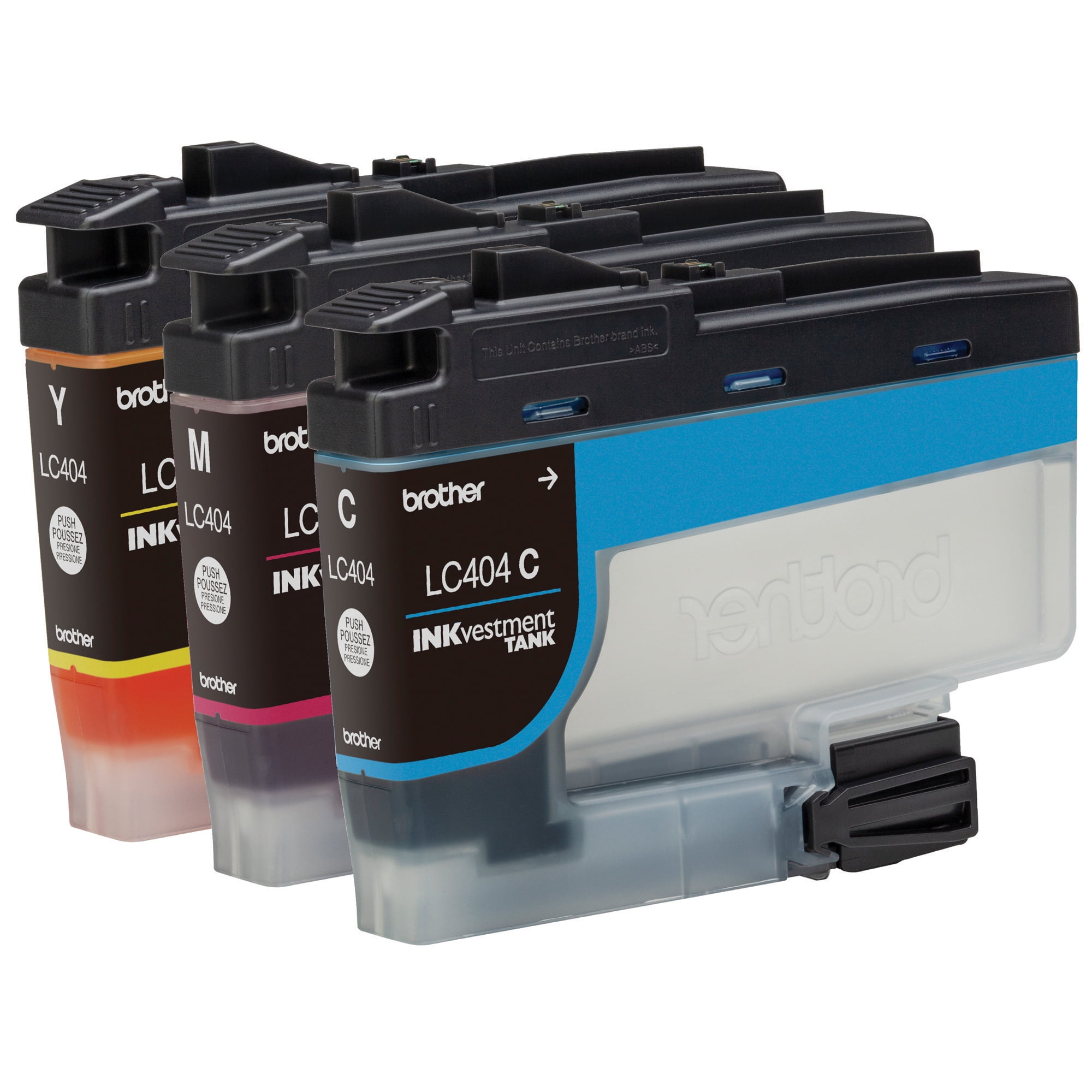 Brother Genuine LC4043PK 3-PackINKvestment Tank Printer Ink Cartridges –includes 1 cartridge each of Cyan, Magenta & Yellow
