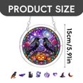 thumbnail image 2 of Ciozy Halloween Ghost Acrylic Puzzle Sun Catcher, DIY Acrylic Window Hanging Decor, Spooky Cute Sun Catcher Ornament for Home Garden Patio Wall Decoration, 5.9 Inch, 2 of 6