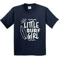 thumbnail image 3 of Inktastic Little Surf Girl with Surfboard Youth T-Shirt, 3 of 5