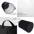 thumbnail image 4 of XMXT Collapsible Laundry Basket, Eat Sleep Game Repeat Pattern Waterproof Laundry Hamper, 62L Black, 4 of 8