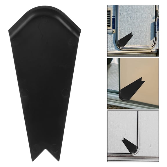 DRAFIDEEP Black RV Slide Out Corner Cap Trim, Protective Cover for Trailer Slide Out, Replacement Accessory