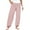 Pink, variant on Cotton Linen Pants Women Summer Plus Size Boho Pants 2025 Lightweight Hight Waist Linen Vacation Beach Pants Pockets White S-5XL