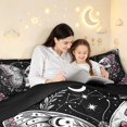 thumbnail image 5 of Homewish Gothic Skull Butterfly 7-Piece King Bedding,Botanical Mushroom King Bed in a Bag,Black Pink,Black Reversible, 5 of 8