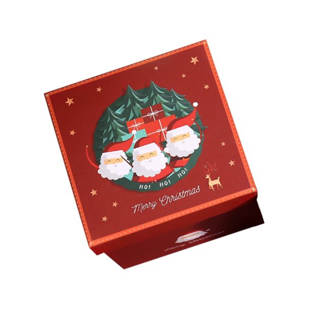 Lksixu Christmas Gift Boxes with Lids, 5x5x5 Inch Small Square