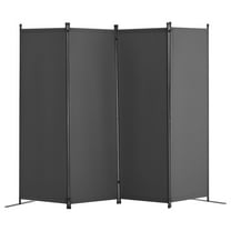 VEVOR Room Divider, 4 Panel Room Dividers and Folding Privacy Screens, Fabric Partition Room Dividers for Office, Bedroom, Dining Room, Study, Freestanding, Light Gray