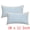 Blue, variant on Unique Bargains Pack of 2 Soft Solid Throw Pillow Covers Cases for Couch 20" x 12" White