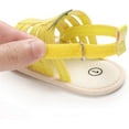 thumbnail image 6 of Infant Baby Girls Summer Sandals with Flower Soft Sole Newborn Toddler First Walker Crib Dress Shoes, 6 of 7