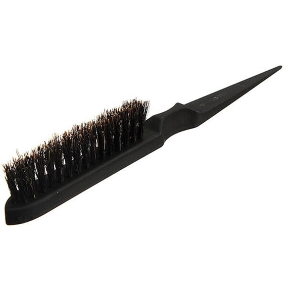 Kayannuo Back to School Salon comb hair teasing brush three row natural boar bristle hair comb