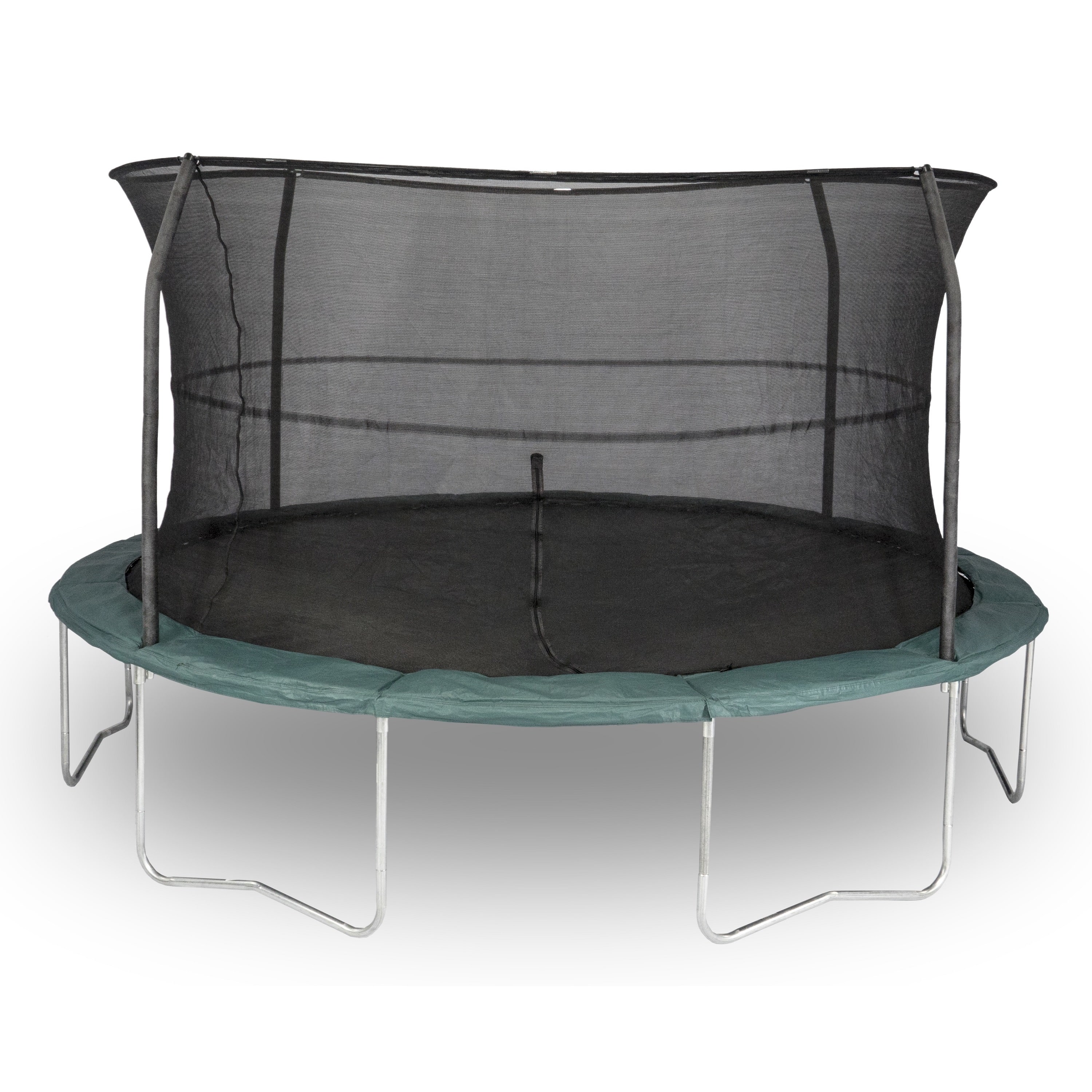 JumpKing Oval 9' x 14' Trampoline, with Enclosure, Green