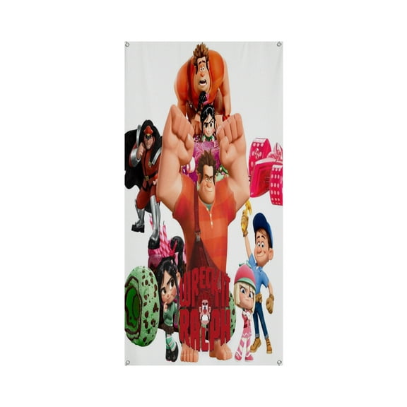 Wreck-It Ralph 35.4*72.8IN/90*185CM Door frame decoration banner