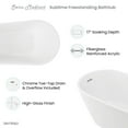 thumbnail image 6 of Sublime 60" Single Slipper Freestanding Bathtub, 6 of 10
