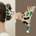 thumbnail image 3 of 2pc New Chinese Style Panda Bamboo Hair Clips Claw Clips, Ancient Style Hair Accessories For Girls, 3 of 5