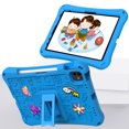 thumbnail image 5 of Allytechgroup Kids Case for Apple iPad Air 11 M4 M3 M2 2026/2025/2024, DIY Figures Cute EVA Children Friendly Cover Kickstand Shoulder Strap Bumper Shockproof Case for Apple iPad Air 11", Skyblue, 5 of 8