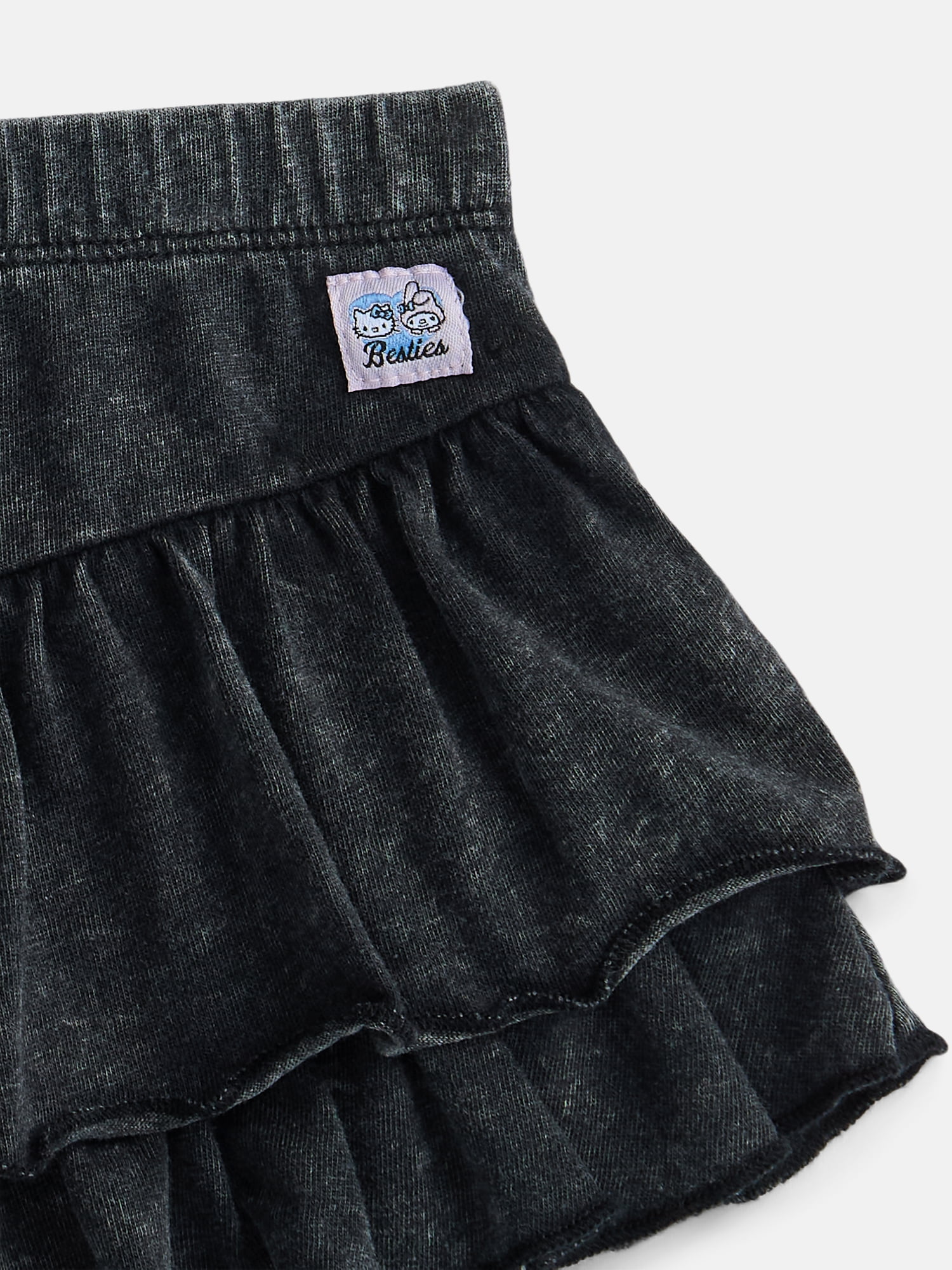 Hello Kitty and Friends Baby Girls Mineral Wash Graphic Tee and Skort Set, 2-Piece, Sizes 0/3M-6/9M