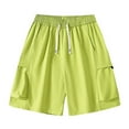 thumbnail image 4 of Youmylove Soft Mens Shorts Solid Color Quick Drying Elastic Sports Men Casual Loose Comfortable Trendy Sports Workwear Shorts Lightweight Work Shorts, 4 of 5