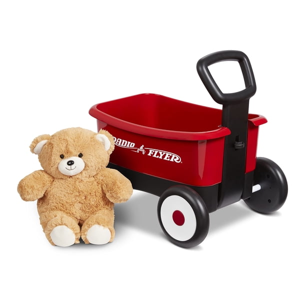 Wagon Radio Flyer My 1st Wagon con osito de peluche rojo