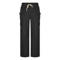 thumbnail image 5 of Men's Core Cargo Military Pants Water Resistant Elastic Waist Cargo Pants with Multi-Functional Pockets Big and Tall Pants Classic Hunting Ripstop Hiking Cargo Pants Trousers,Black M, 5 of 5