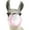 Bubble Gum Llama, variant on Elephant Stock Ostrich Bubble Gum Wall Art - Vertical Canvas Wall Art - Living Room Wall Decor - Animal Canvas - Black And Gray Decor - 8" x 12"
