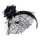 thumbnail image 2 of Headband Headband With Fabric Flowers, \u0026 Lace Wedding Cosplay Salvador Diadema de flores con velo de encaje, 2 of 8
