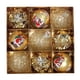 thumbnail image 2 of 9x colgantes decorativos para colgar en el de Navidad con lazo colgante, adornos de bolas de Navidad para fiesta, boda, guirnalda, sala de estar Oro, 2 of 8