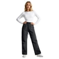 thumbnail image 6 of Resicozy Hiking Pants Women Convertible Lightweight Zip Off Pants Casual Fashion Outdoor Stretch Pants with Pocket Black XL, 6 of 10