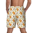 thumbnail image 3 of Kdxio Squirrel Eating Nuts Print Men's Swim Trunks with Compression Liner 7 Inch Inseam Quick Dry Swim Shorts, 3 of 7