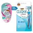 thumbnail image 1 of Afeitadora Manual BIC Soleil Click de 4 Cuchillas, 1 Mango + 4 Cartuchos, 1 of 5