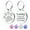 Silver, variant on Personalized Dog Tags and Cat Tags, Glitter Paw Print Pet ID Tags, Laser Engraved with Your Text, Multiple Colors & Sizes