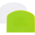 thumbnail image 1 of Set of 2 Dough Scrapers Bowl Scraper Plastic Pastry Bread Dough Cutter Flexible Cutter Chopper Home Kitchen Tools Bakeware for Baking(Green+White), 1 of 5