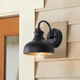 thumbnail image 2 of GOALPLUS Black Gooseneck Lights for Farmhouse, 2 Pack Outdoor Barn Light Fixture, 7in. Small Exterior Wall Sconce for Porch, Garage, Patio, 2 of 9