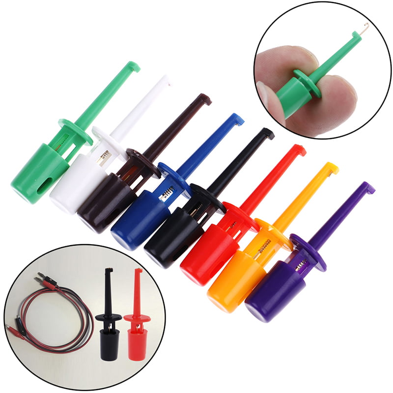 Economic Multimeter Lead Wire Test Hook Clip Probe Set Grabbers Connector Tool 