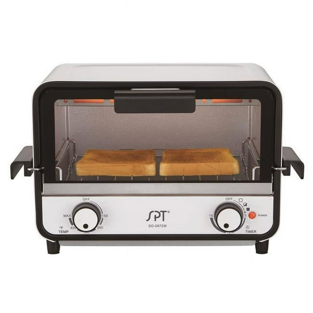 SPT SO-0972W Easy Grasp 2-Slice Countertop Toaster Oven