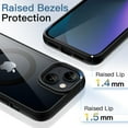 thumbnail image 6 of JETech Magnetic Case for iPhone 13 6.1-Inch Compatible with MagSafe, Shockproof Phone Bumper Cover, Solid Color Matte TPU Frame, Anti-Scratch Clear Back (Black), 6 of 6