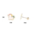 thumbnail image 2 of Broquel de unicornio en oro 10k Mancini F648, 2 of 3