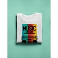 thumbnail image 3 of Party Music Hip-Hop Sweatshirt Women -SPIdeals Designs, Female XX-Large, 3 of 4