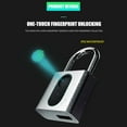 thumbnail image 4 of Mistaha Smart Fingerprint Padlock Gym Cabinet Fingerprint Lock Dormitory Warehouse -theft Lock GS40F Silvery, 4 of 8