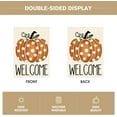 thumbnail image 6 of Shmbada Fall Pumpkin Welcome Garden Flag 12x18 Inch Double Sided Outside, Seasonal Holiday Thanksgiving Yard Outdoor Decorative Flag, 6 of 7