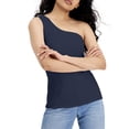 thumbnail image 2 of INC International Concepts Womens One Shoulder Tank Top Indigo Sea XL, 2 of 3