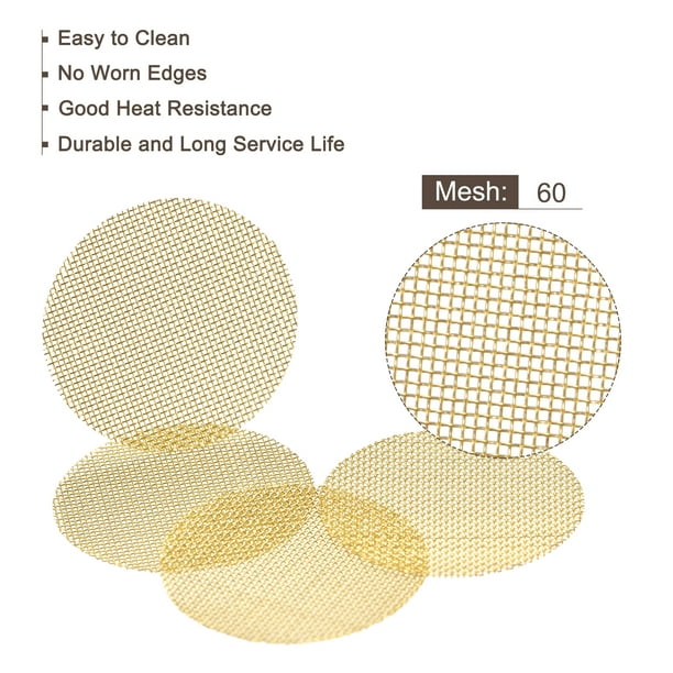 Uxcell Pipe Screen Brass Screens 25.4mm Diameter for Pipe Filter, Pack of  100