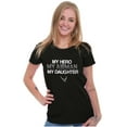 thumbnail image 3 of US Air Force My Hero Airman Daughter Women's T Shirt Ladies Tee Brisco Brands S, 3 of 5